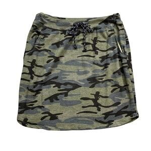 Sundry Evereve Skirt Womens 1 S Small Camo Saturday Drawstring Pockets Mini